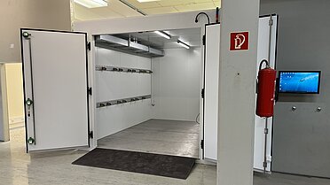 Thermo Lignum® WARMAIR Kammer im unserem Außendepot